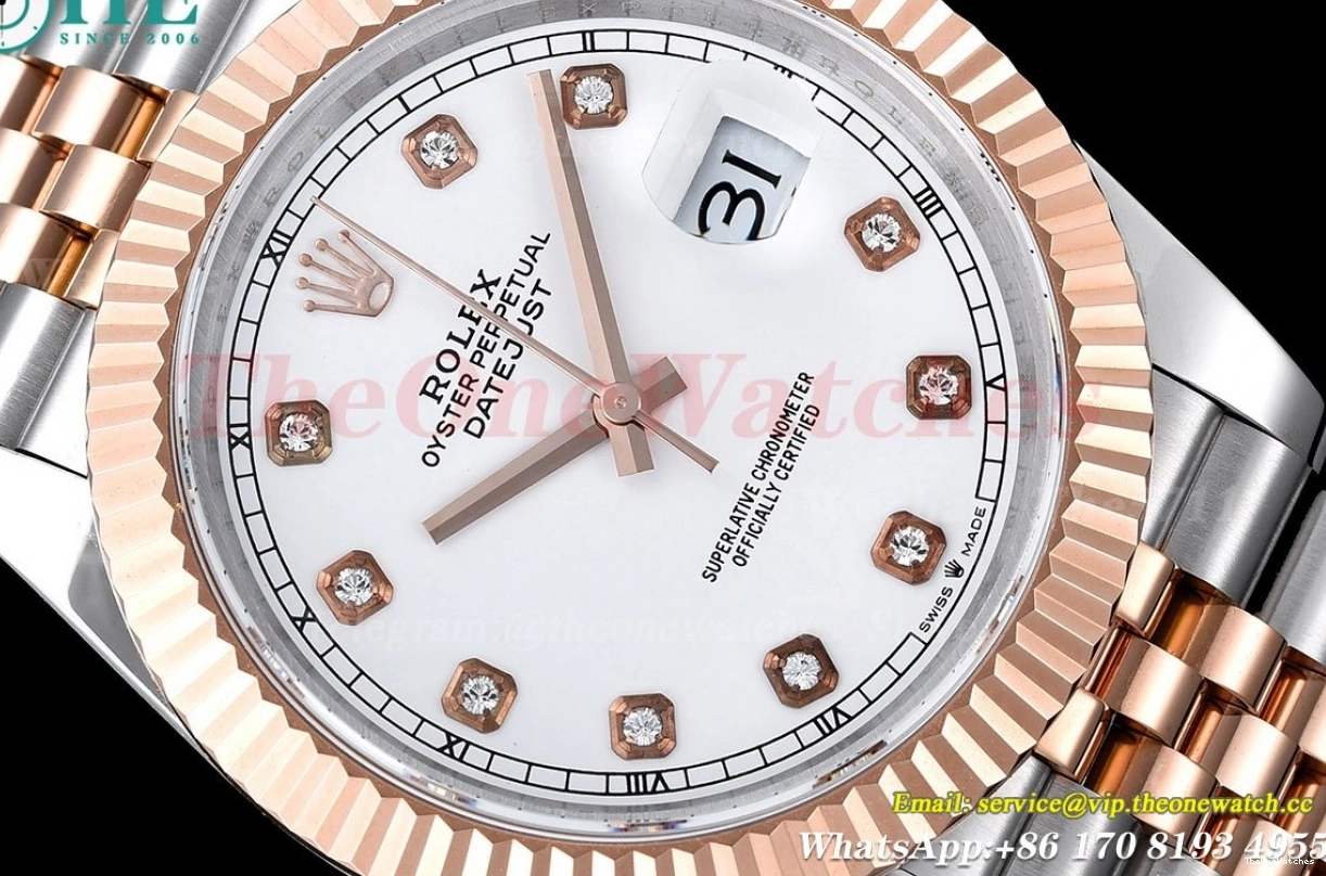 GMF SS Dia 36mm 126231 RG Datejust White A2824 0302